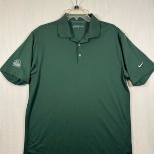 Nike Men's Dark Green Dri-FIT Golf Polo
